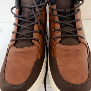 Men's Brown Leather Arizona Sneakers NEW